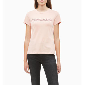 Calvin Klein dámské lososové tričko Logo - L (903)